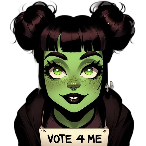 comic book art, concept art, cartoon, fantasy art, green, elven, character, skin transparent PNG cut-out