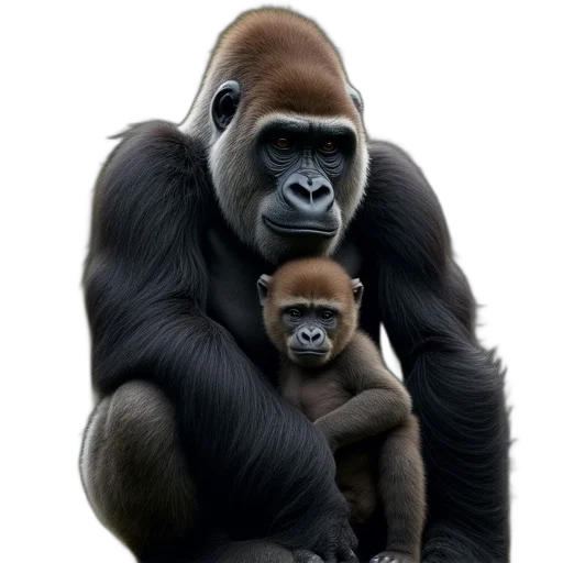 animal, photorealistic, concept art, mother transparent PNG cut-out