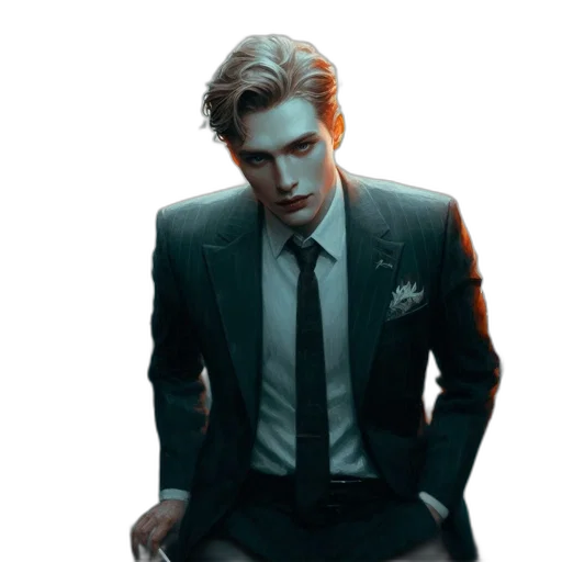 jacket, face, staff, concept art, pixel art, photorealistic, comic book art, dark transparent PNG cut-out