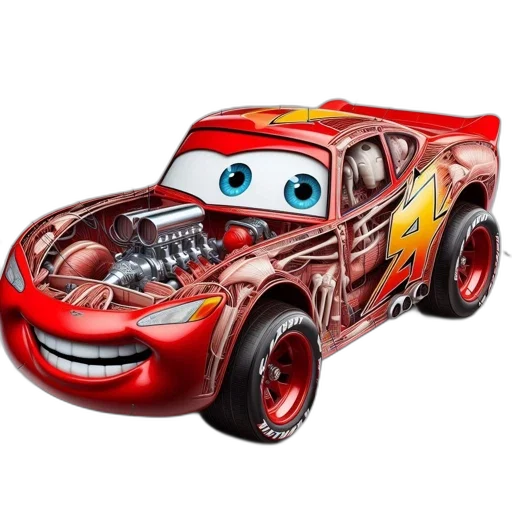 car, robot, weapon, animal, 3d render, concept art, photorealistic, cartoon transparent PNG cut-out