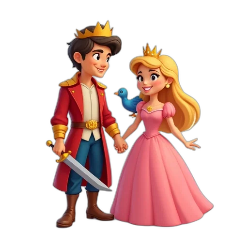 crown, dress, 3d render, concept art, cartoon, fire, digital, illustration transparent PNG cut-out
