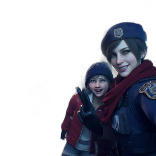 weapon, hat, staff, face, concept art, cyberpunk, photorealistic, 3d render transparent PNG cut-out
