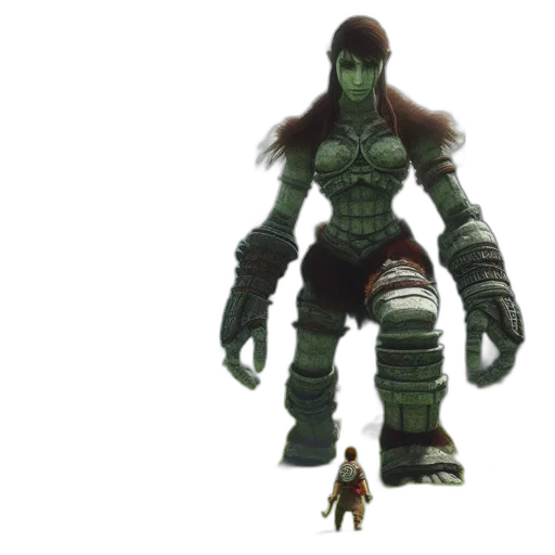 creature, robot, concept art, 3d render, fantasy art, green, individual, admires transparent PNG cut-out