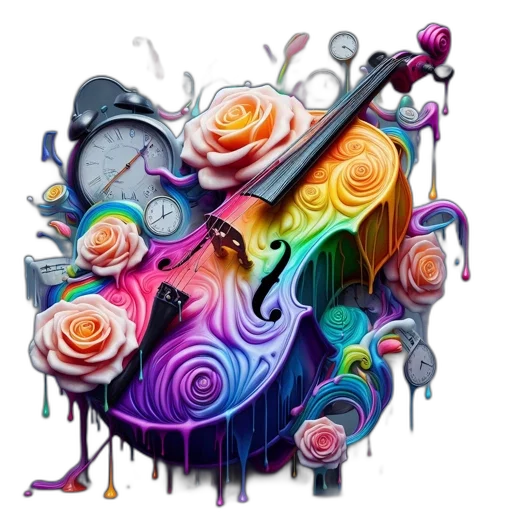 flower, umbrella, dress, jewelry, fantasy art, concept art, watercolor, photorealistic transparent PNG cut-out