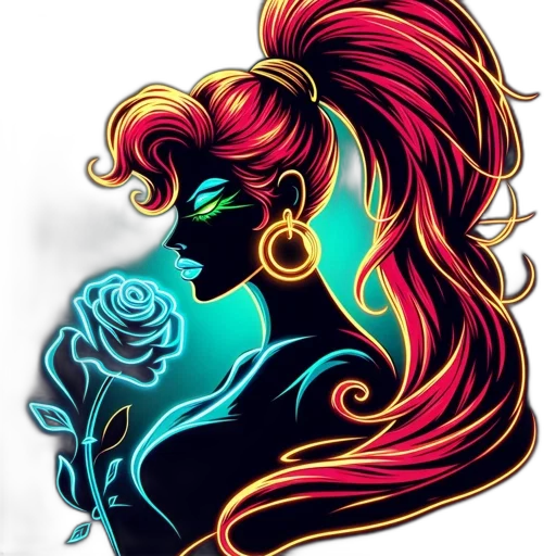 flower, jewelry, crown, hair, fantasy art, cartoon, pixel art, comic book art transparent PNG cut-out