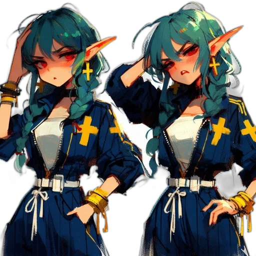 staff, concept art, pixel art, fantasy art, anime, blue, green, dark transparent PNG cut-out