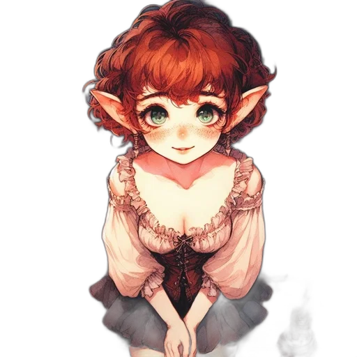 dress, face, mask, staff, watercolor, anime, fantasy art, pixel art transparent PNG cut-out