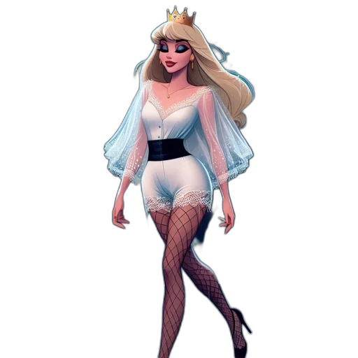 dress, concept art, fantasy art, pixel art, cartoon, monochrome, pastel, dark transparent PNG cut-out