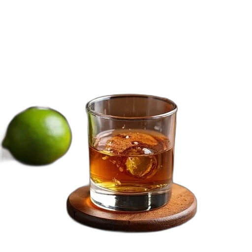 food, crown, bottle, weapon, 3d render, photorealistic, glass, whiskey transparent PNG cut-out
