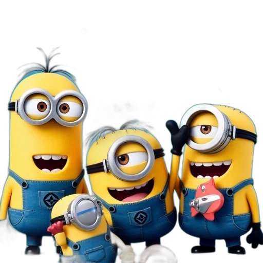 3d render, concept art, cartoon, colorful, advertisement, despicable, happy, meal transparent PNG cut-out