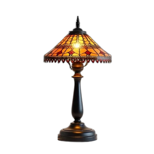 furniture, crown, umbrella, jewelry, 3d render, photorealistic, vintage-style, lamp transparent PNG cut-out