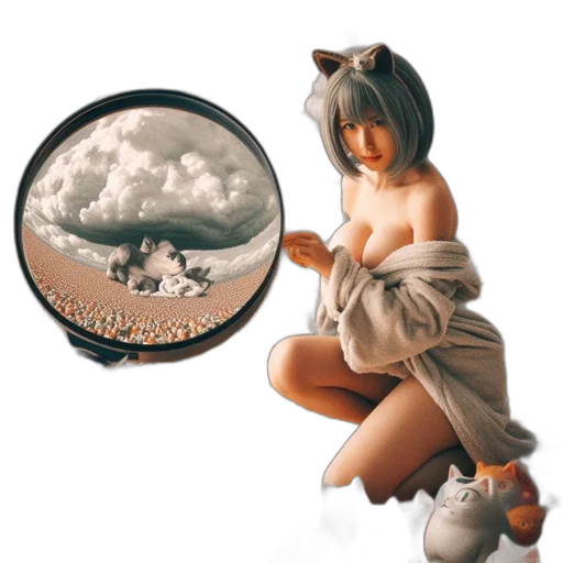 jewelry, mask, fantasy art, concept art, pixel art, photorealistic, fog, rain transparent PNG cut-out