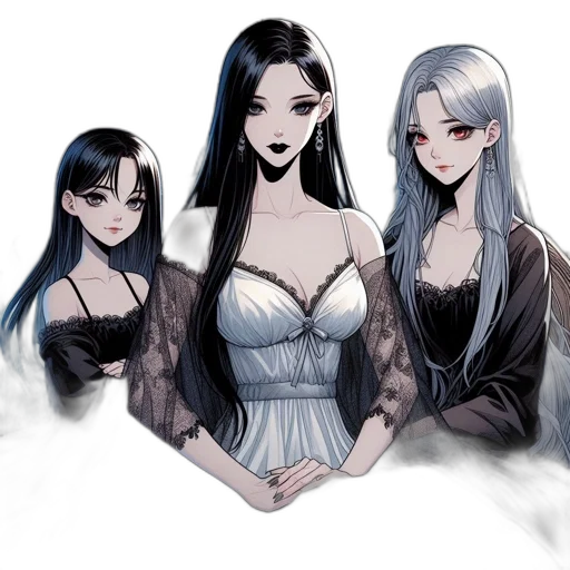 dress, jewelry, fantasy art, concept art, anime, pixel art, fire, monochrome transparent PNG cut-out