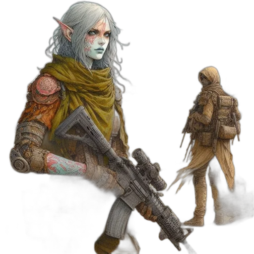 staff, fantasy art, concept art, watercolor, pixel art, snow, fog, pastel transparent PNG cut-out