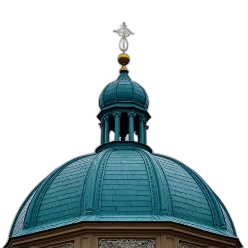 crown, staff, building, hat, 3d render, photorealistic, concept art, close-up transparent PNG cut-out