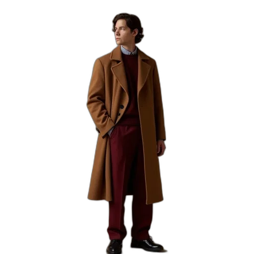 jacket, staff, concept art, photorealistic transparent PNG cut-out