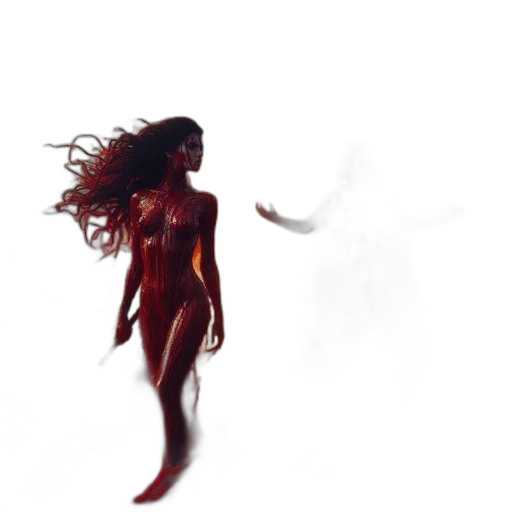 dress, creature, hair, concept art, fantasy art, comic book art, pixel art, fire transparent PNG cut-out