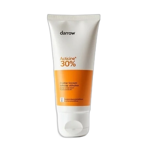 tube, darrow, acticine, cream, white, cap, orange, label transparent PNG cut-out