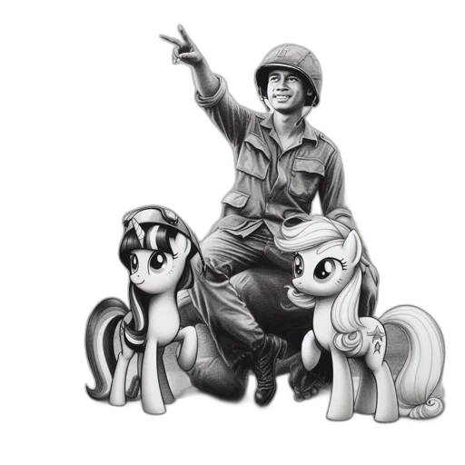 animal, concept art, pencil sketch, cartoon, comic book art, young, soldier, points transparent PNG cut-out