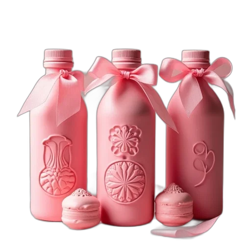 bottle, 3d render, picture, three transparent PNG cut-out