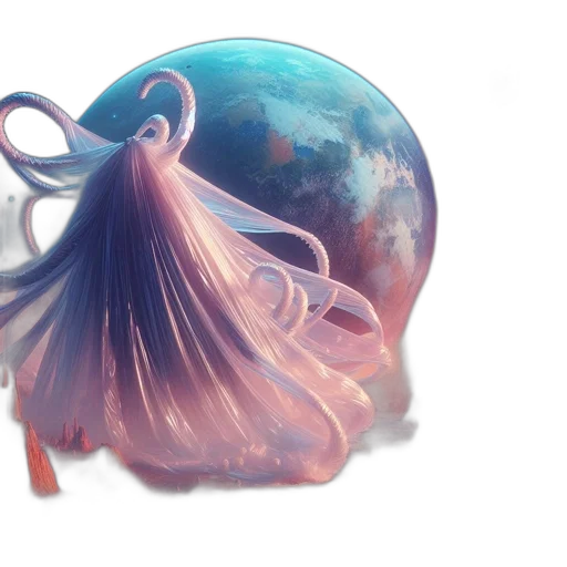 dress, hair, creature, mask, concept art, watercolor, fantasy art, 3d render transparent PNG cut-out