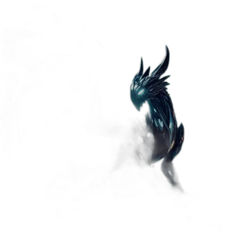 dragon, creature, mask, animal, fantasy art, concept art, photorealistic, 3d render transparent PNG cut-out