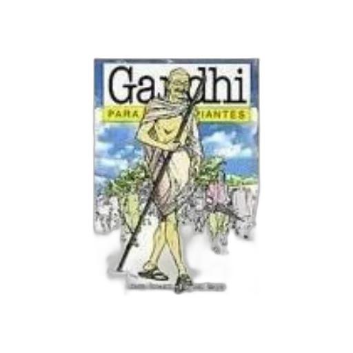 comic book art, image, book, cover, titled, gandhi, para, niños transparent PNG cut-out