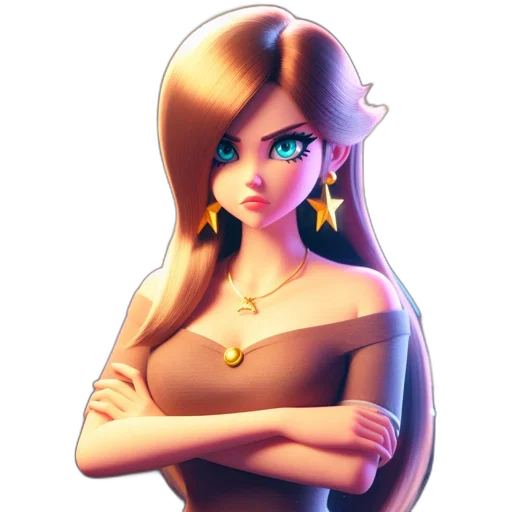 dress, jewelry, crown, face, fantasy art, concept art, 3d render, pixel art transparent PNG cut-out