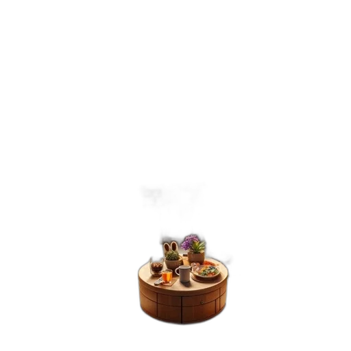 food, furniture, jewelry, crown, 3d render, concept art, photorealistic, pixel art transparent PNG cut-out