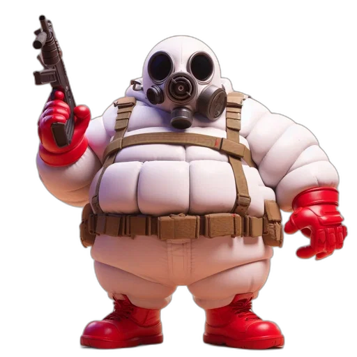 robot, weapon, animal, creature, concept art, 3d render, anthropomorphic, figure transparent PNG cut-out