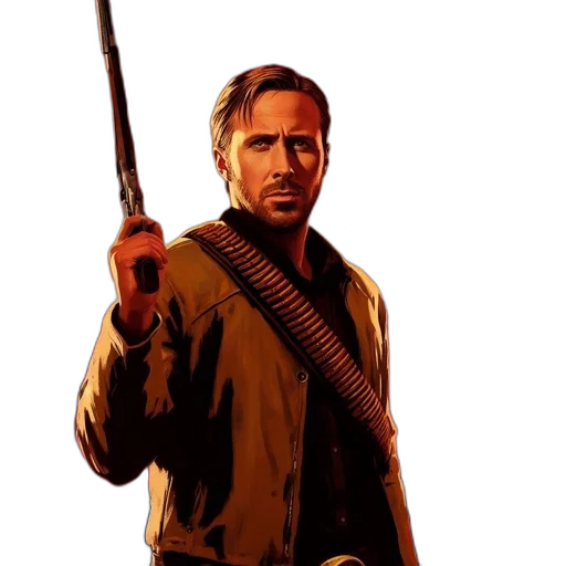 weapon, jacket, staff, sword, comic book art, concept art, photorealistic, pixel art transparent PNG cut-out