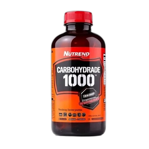 bottle, food, nutrend, carbohydrate, 1000, displayed, against, white transparent PNG cut-out