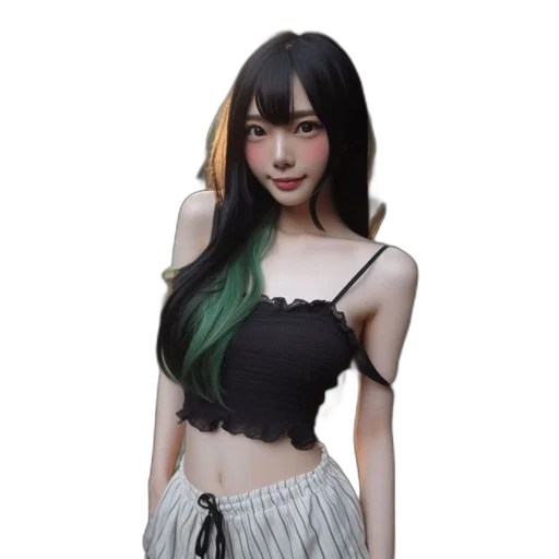 dress, hair, jewelry, staff, 3d render, photorealistic, fantasy art, anime transparent PNG cut-out
