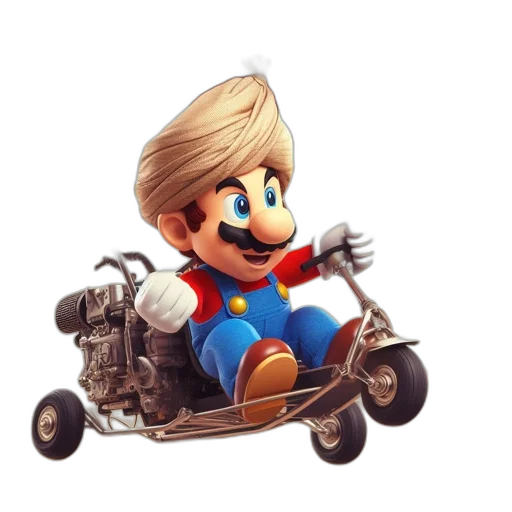 car, hair, weapon, robot, 3d render, concept art, pixel art, photorealistic transparent PNG cut-out