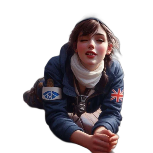 jacket, face, creature, crown, photorealistic, concept art, 3d render, fantasy art transparent PNG cut-out