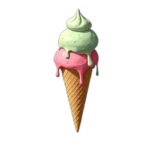 food, umbrella, staff, hat, 3d render, pixel art, photorealistic, concept art transparent PNG cut-out