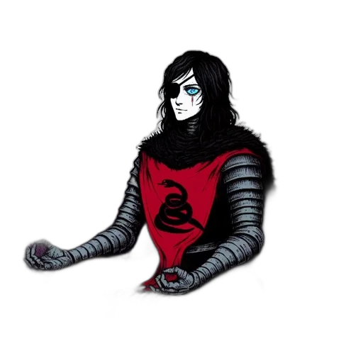 jacket, robot, mask, staff, fantasy art, concept art, pixel art, comic book art transparent PNG cut-out