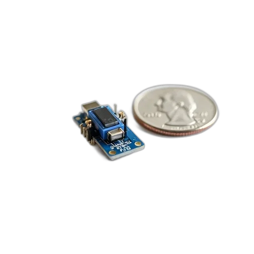 jewelry, robot, small, electronic, component, placed, next, quarter transparent PNG cut-out