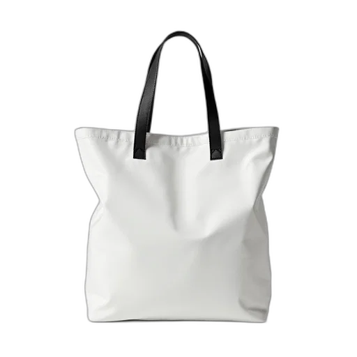 3d render, photorealistic, monochrome, modern, transparent, tote, bag, sleek transparent PNG cut-out