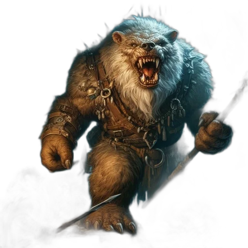 creature, animal, staff, fantasy art, concept art, photorealistic, comic book art, dimly transparent PNG cut-out