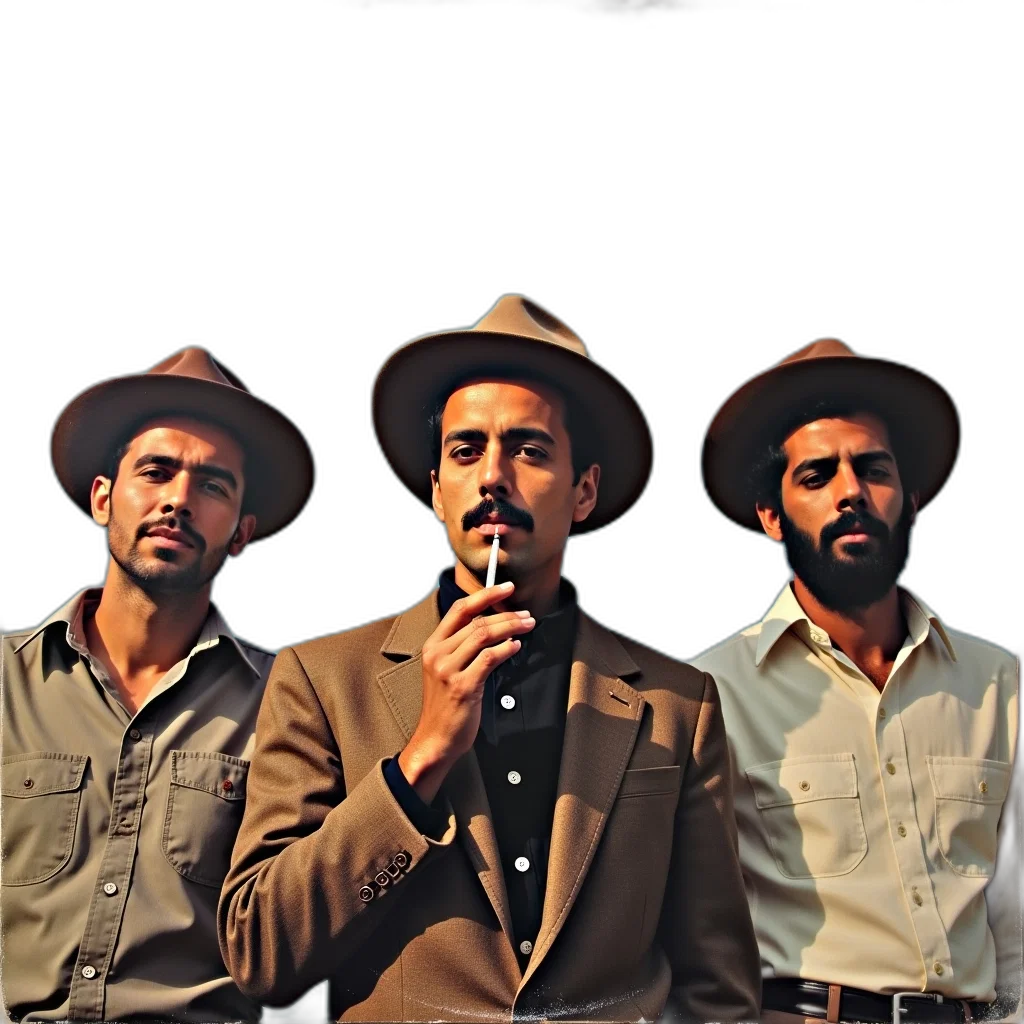 hat, jacket, fire, forest, vinyl, record, cover, featuring transparent PNG cut-out