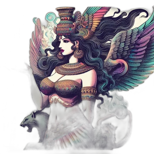 dragon, mask, crown, fantasy art, concept art, pixel art, comic book art, pastel transparent PNG cut-out
