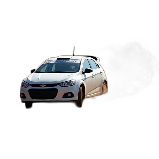 car, 3d render, concept art, fog, white, racing, dirt, track transparent PNG cut-out