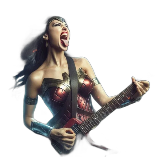 weapon, concept art, comic book art, 3d render, fantasy art, superhero-themed, woman, wonder transparent PNG cut-out