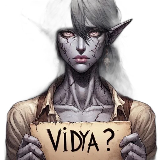 face, fantasy art, concept art, comic book art, pixel art, elderly, elf, stern transparent PNG cut-out