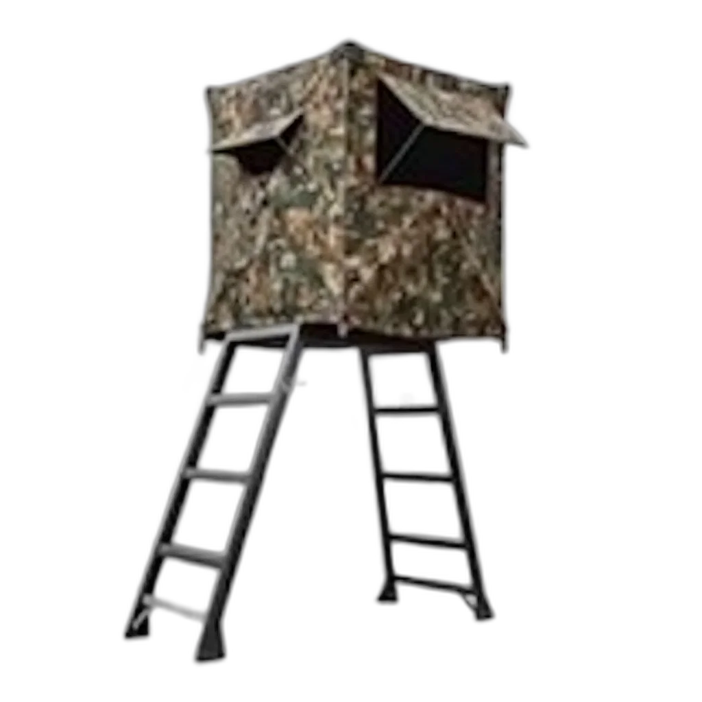 furniture, jacket, weapon, umbrella, 3d render, concept art, hunting, blind transparent PNG cut-out