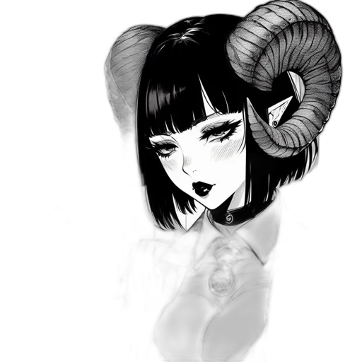 mask, creature, hair, face, fantasy art, concept art, anime, photorealistic transparent PNG cut-out
