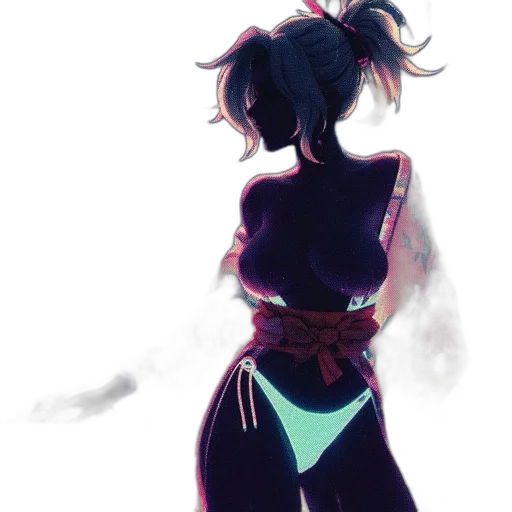 dress, mask, crown, jacket, concept art, cyberpunk, watercolor, anime transparent PNG cut-out
