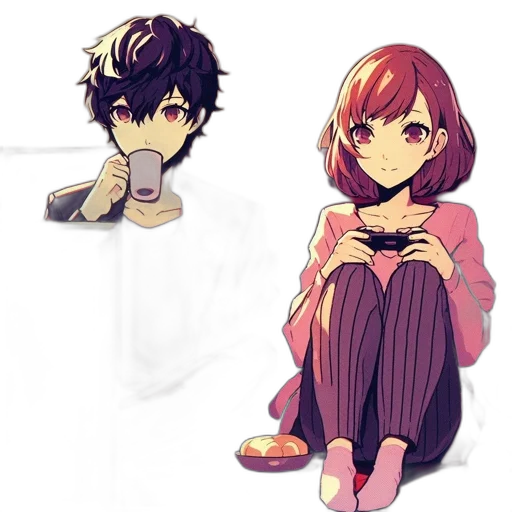 pixel art, anime, concept art, watercolor, fire, dark, monochrome, red transparent PNG cut-out