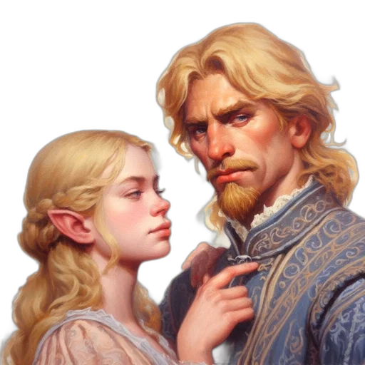 face, fantasy art, oil painting, photorealistic, concept art, snow, fire, two transparent PNG cut-out